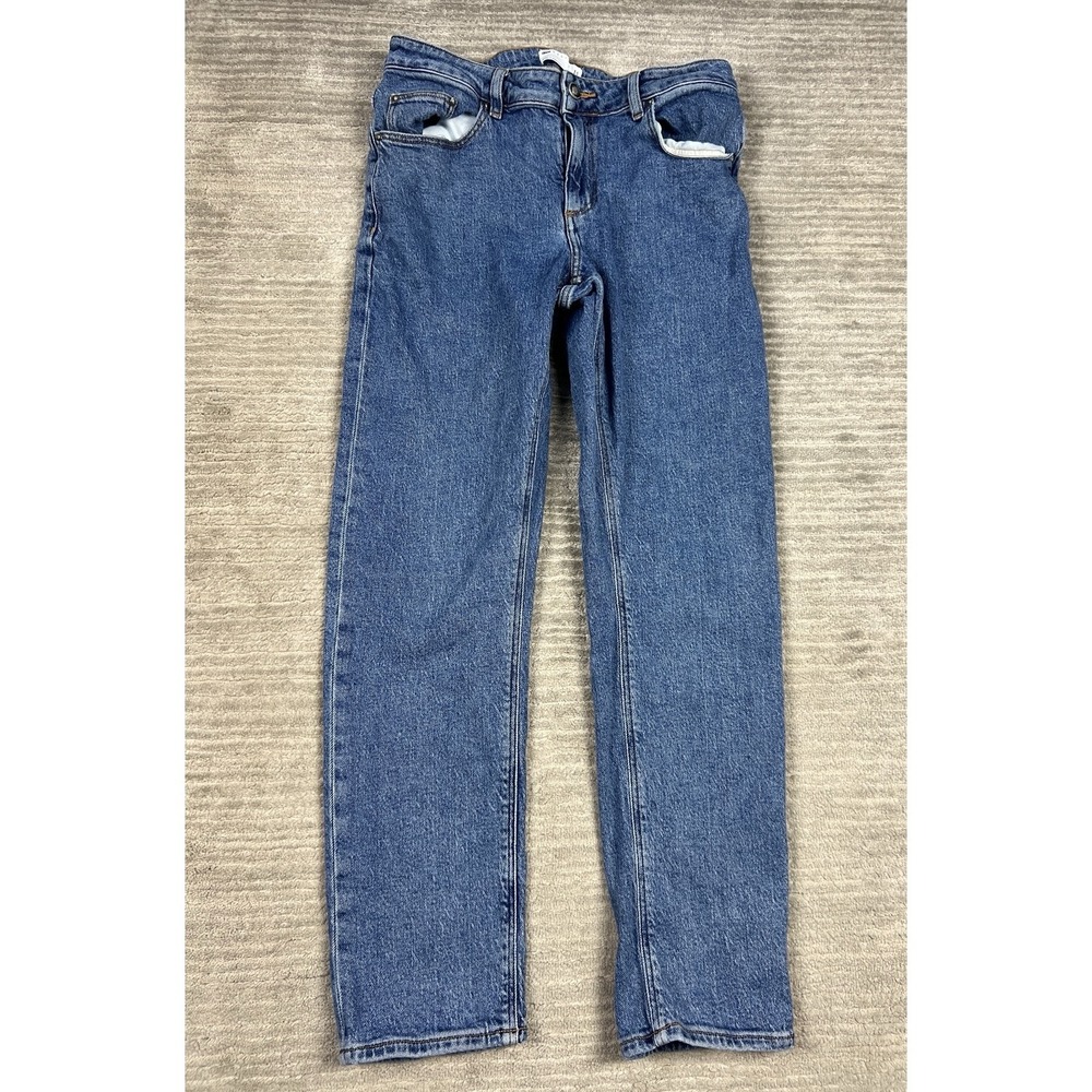 Asos‎ Design Jeans Mens 32x30 Blue Denim Straight Leg Pockets Casual
